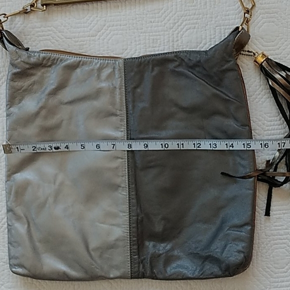 Jacolini Genuine Leather color-blocked Bag - Picture 1 of 11